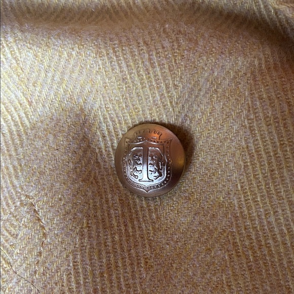 Talbots Women's Yellow Double-Breasted Peacoat - Picture 6 of 6